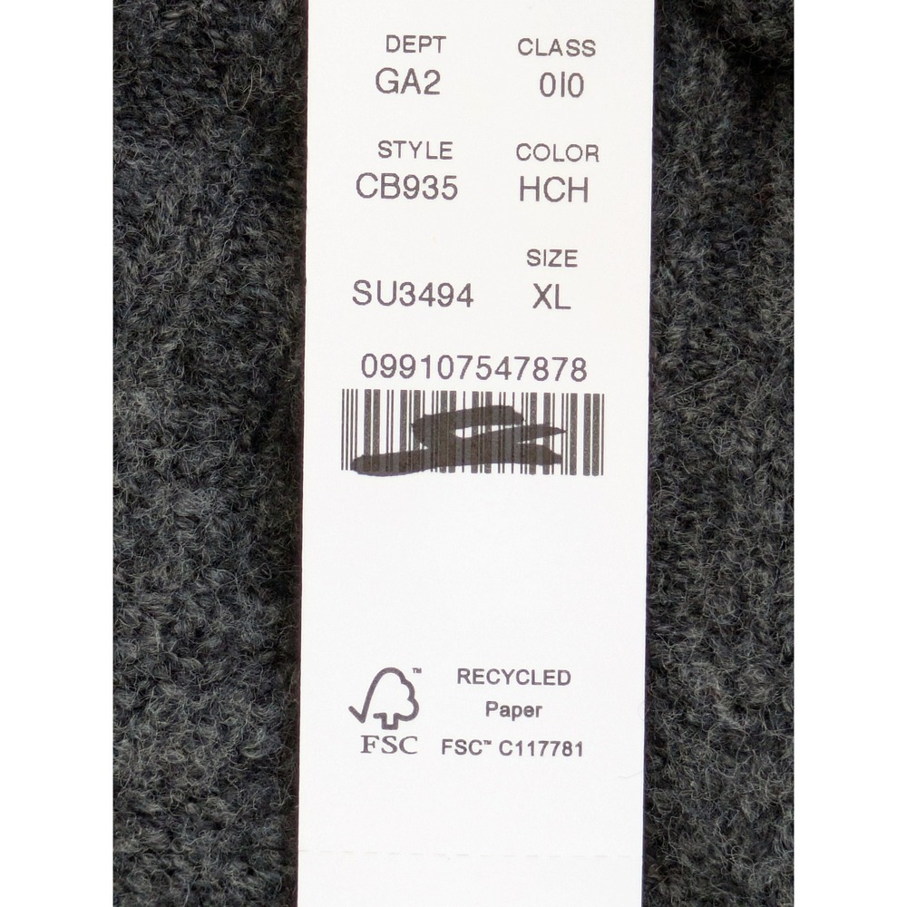 J. Crew Cable-knit Rollneck sweater‎ Supersoft yarn Size XL Gray NWT $128 CB935 - Picture 5 of 5